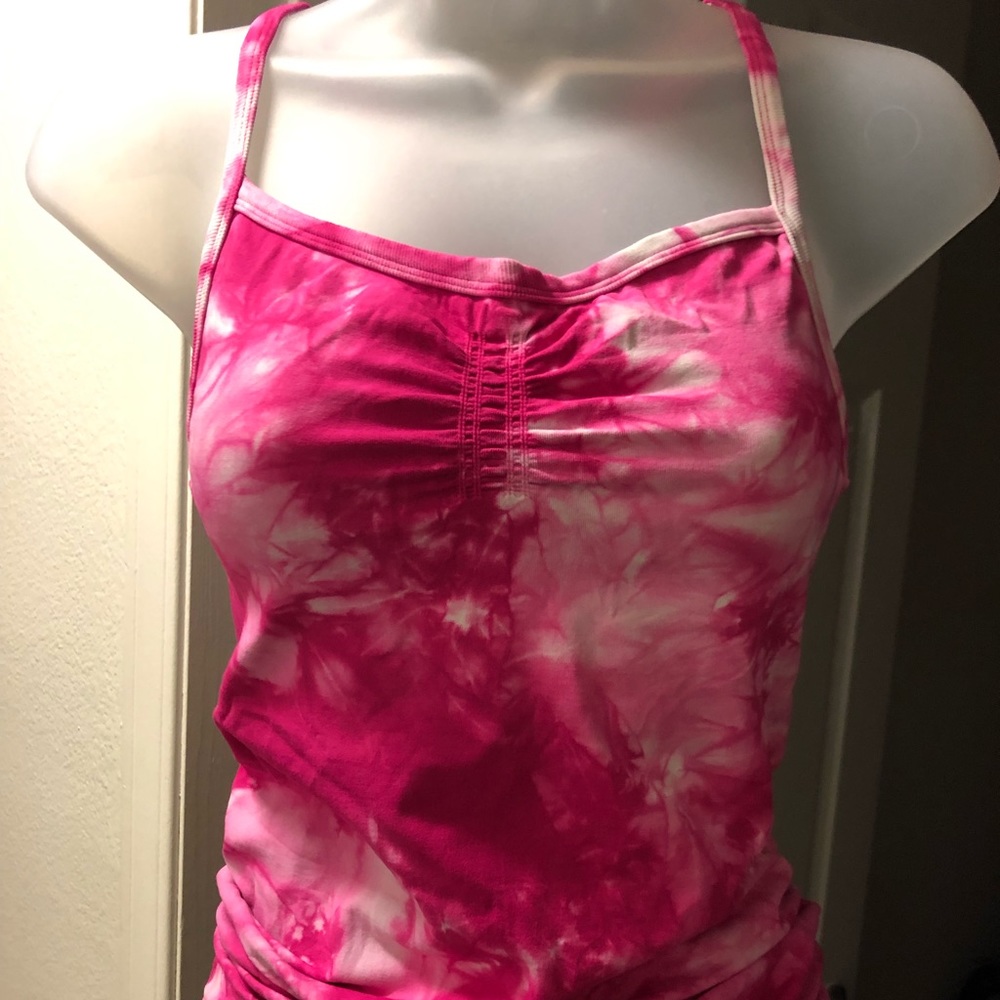 Athleta Tie Dye Tank Top With Built In Bra